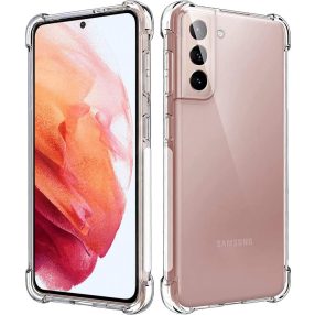   Samsung Galaxy S22 5G szilikon tok, hátlaptok, telefon tok, erősített sarkokkal, átlátszó, Anti Shock, 1.5mm