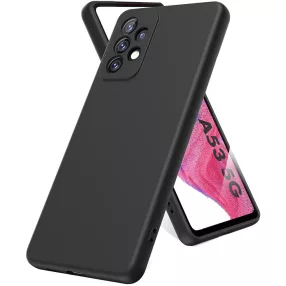   Samsung Galaxy A53 5G szilikon tok, hátlaptok, telefon tok, matt, fekete