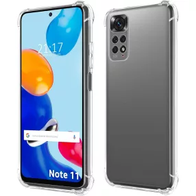   Xiaomi Redmi Note 11 / Note 11s szilikon tok, hátlaptok, telefon tok, erősített sarkokkal, átlátszó, Anti Shock, 1.5mm