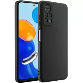   Xiaomi Redmi Note 11 / Note 11s szilikon tok, hátlaptok, telefon tok, matt, fekete