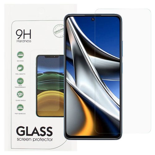 Honor X8 / Xiaomi Poco F4 GT / Poco X4 GT / X4 Pro 5G / Moto E32 / Realme 9 Pro üvegfólia, tempered glass, előlapi, edzett, 9H, 0.3mm