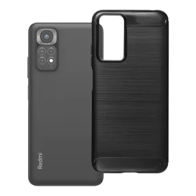   Xiaomi Redmi Note 11 / Note 11s szilikon tok, hátlaptok, telefon tok, karbon mintás, fekete, Simple Carbon