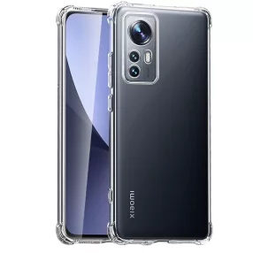   Xiaomi 12 Pro 5G szilikon tok, hátlaptok, telefon tok, erősített sarkokkal, átlátszó, Anti Shock, 1.5mm