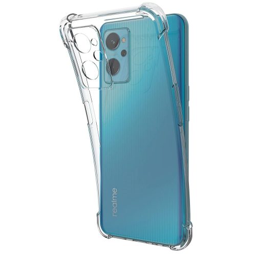 Realme 9i (Global) / Oppo A96 4G szilikon tok, hátlaptok, telefon tok, erősített sarkokkal, átlátszó, Anti Shock, 1.5mm