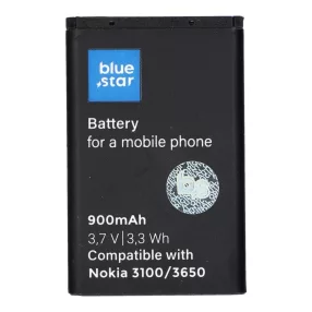   Bluestar BL-5C kompatibilis akkumulátor 900mAh Nokia 3100 / 3120 / 3200 / 3650 / 3660 mobiltelefon akku