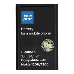   Bluestar BL-5CA akkumulátor 1100mAh nagy kapacitás Nokia 1110 1200 1208 1650 1680 Classic telefon akku csere