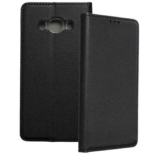 Samsung Galaxy J5 2016 könyvtok, fliptok, telefon tok, bankkártyatartós, mágneszáras, fekete, Smart Case book