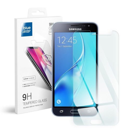 Samsung Galaxy J3 2016 üvegfólia, tempered glass, előlapi, edzett, Bluestar