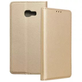   Samsung Galaxy A5 2017 könyvtok, fliptok, telefon tok, bankkártyatartós, mágneszáras, arany, Smart Case book