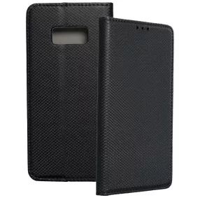   Samsung Galaxy S8 Plus könyvtok, fliptok, telefon tok, bankkártyatartós, mágneszáras, fekete, Smart Case book