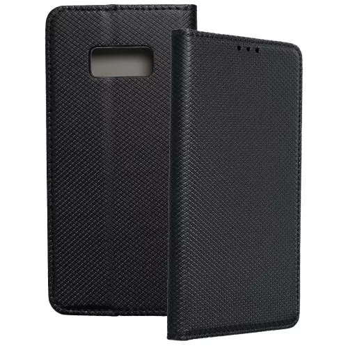 Samsung Galaxy S8 Plus könyvtok, fliptok, telefon tok, bankkártyatartós, mágneszáras, fekete, Smart Case book