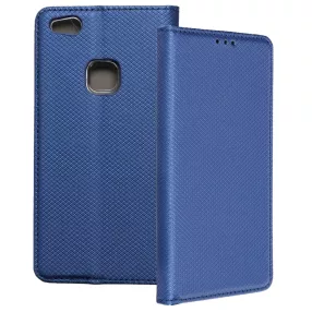   Huawei P10 Lite könyvtok, fliptok, telefon tok, mágneszáras, bankkártyatartós, sötétkék