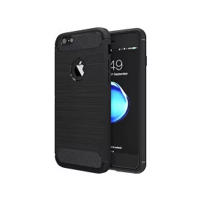   iPhone 7 / 8 szilikon tok, hátlaptok, telefon tok, karbon mintás, fekete, Carbon Case