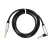 3,5 mm jack–jack AUX audio kábel 1 m – 90°-os csatlakozóval, fekete