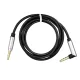 3,5 mm jack–jack AUX audio kábel 1 m – 90°-os csatlakozóval, fekete