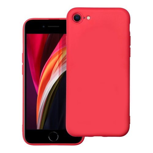 iPhone 7 / 8 szilikon tok, hátlaptok, telefon tok, matt, piros, Soft