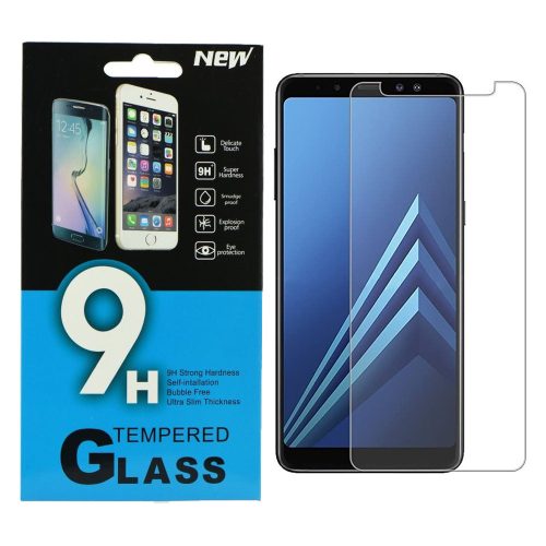 Samsung Galaxy A8 2018 üvegfólia, tempered glass, előlapi, edzett, kijelzővédő