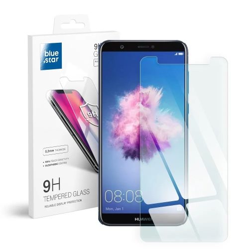 Huawei P Smart üvegfólia, tempered glass, előlapi, edzett, Bluestar