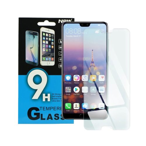 Huawei P20 üvegfólia, tempered glass, előlapi, edzett
