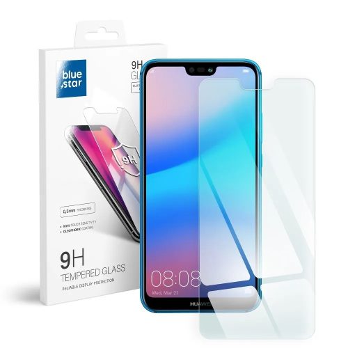 Huawei P20 Lite üvegfólia, tempered glass, előlapi, edzett, Bluestar