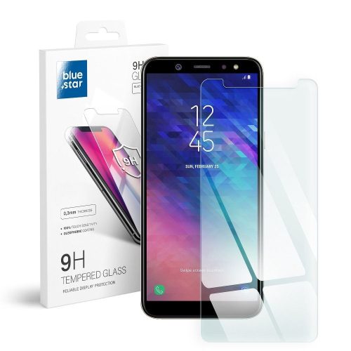 Samsung Galaxy A6 2018 üvegfólia, tempered glass, előlapi, edzett, Bluestar