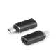 USB-C – Micro USB adapter töltéshez és adatátvitelhez, fekete