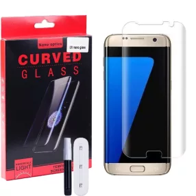   Samsung Galaxy S7 Edge üvegfólia, tempered glass, előlapi, UV, edzett, hajlított