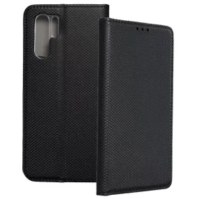   Huawei P30 Pro könyvtok, fliptok, telefon tok, bankkártyatartós, mágneszáras, fekete, Smart Case book