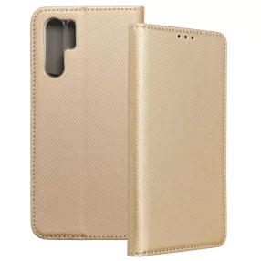   Huawei P30 Pro könyvtok, fliptok, notesz tok, mágneszáras, bankkártyatartós, arany
