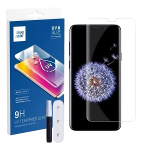   Samsung Galaxy S9 üvegfólia, tempered glass, előlapi, UV, edzett, hajlított, Bluestar