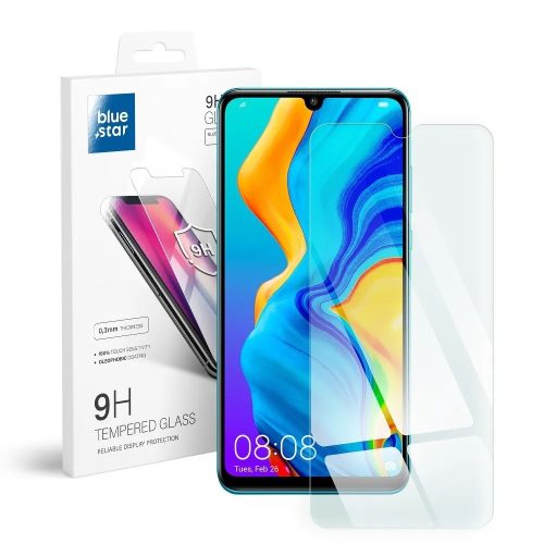 Huawei P30 Lite üvegfólia, tempered glass, előlapi, edzett, Bluestar