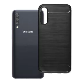  Samsung Galaxy A50 / A30s szilikon tok, hátlaptok, telefon tok, karbon mintás, fekete, Carbon Case