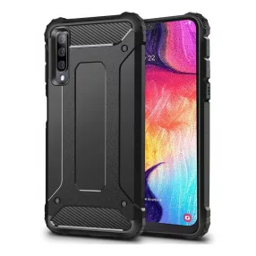   Samsung Galaxy A50 / A30s hátlap tok, telefon tok, ütésálló, fekete, Armor