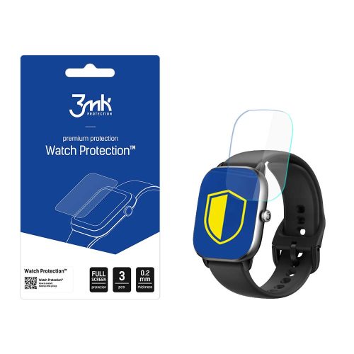 Xiaomi Amazfit GTS 4 Mini okosóra kijelzővédő fólia, 3db/csomag, 3MK