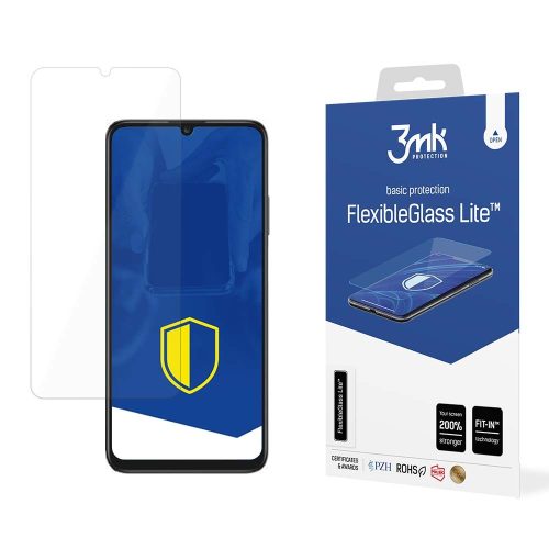 Samsung Galaxy S23 5G üvegfólia, tempered glass, előlapi, flexibilis, hibrid, 3MK FlexibleGlass Lite (újjlenyomat olvasó működik)