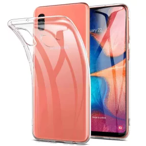   Samsung Galaxy A20e szilikon tok, hátlaptok, telefon tok, vékony, átlátszó, 0.5mm