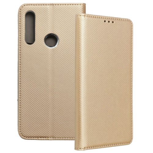 Huawei P Smart Z / Y9 Prime 2019 / Honor 9X könyvtok, fliptok, telefon tok, bankkártyatartós, mágneszáras, arany, Smart Case book