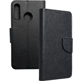   Huawei P Smart Z / Y9 Prime 2019 / Honor 9X könyvtok, fliptok, telefon tok, bankkártyatartós, mágneszáras, fekete Fancy