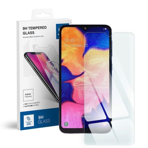 Samsung Galaxy A10 / A10S üvegfólia, tempered glass, előlapi, edzett, Bluestar