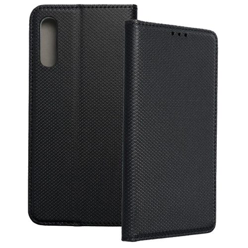 Samsung Galaxy A70 könyvtok, fliptok, telefon tok, bankkártyatartós, mágneszáras, fekete, Smart Case book