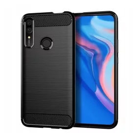   Huawei P Smart Z / Y9 Prime 2019 / Honor 9X szilikon tok, hátlaptok, telefon tok, karbon mintás, fekete, Carbon case