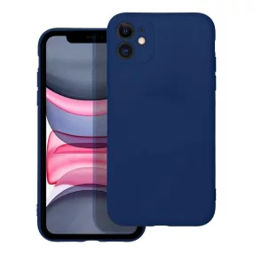   iPhone 11 szilikon tok, hátlaptok, telefon tok, matt, sötétkék, Soft