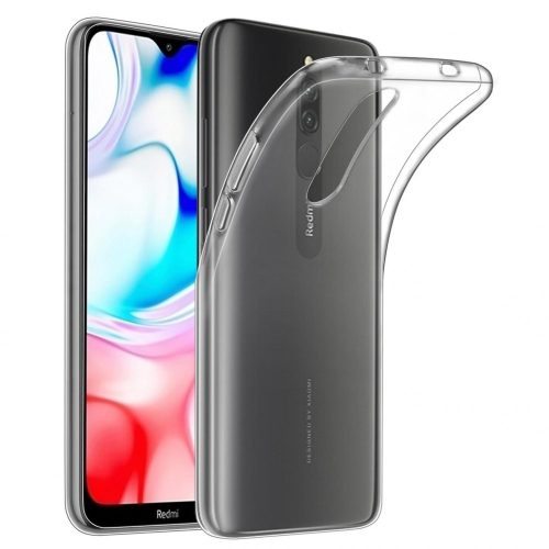 Xiaomi Redmi 8A szilikon tok, hátlaptok, telefon tok, vékony, átlátszó, 0.5mm