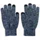 Kapacitív kesztyű szürke, férfi méret, okostelefon használatához télen