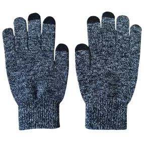   Kapacitív kesztyű szürke, női méret, okostelefon használatához télen