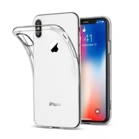   iPhone X / XS szilikon tok, hátlaptok, telefon tok, vastag, átlátszó, 2mm