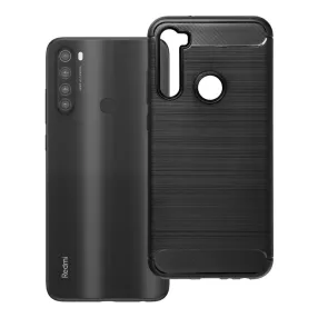   Xiaomi Redmi Note 8T szilikon tok, hátlaptok, telefon tok, karbon mintás, fekete, Carbon case