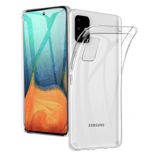 Samsung Galaxy A71 szilikon tok, hátlaptok, telefon tok, vékony, átlátszó, 0.5mm