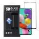 Samsung Galaxy A51 üvegfólia, tempered glass, előlapi, 5D, edzett, hajlított, fekete kerettel