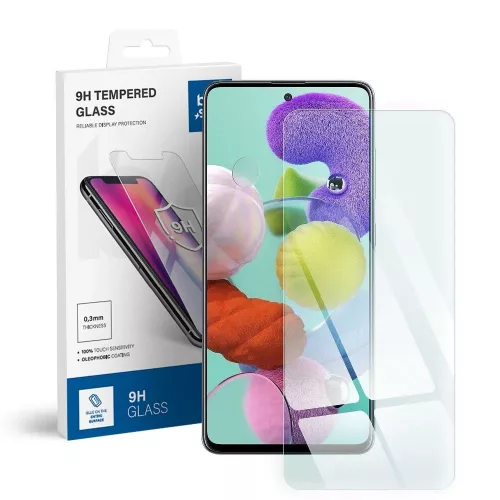Samsung Galaxy A51 üvegfólia, tempered glass, előlapi, edzett, Bluestar